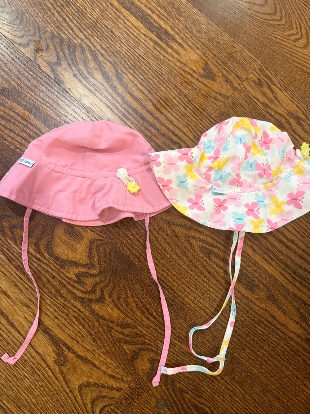 i play. Pink Baby Sun Hat with White Lining